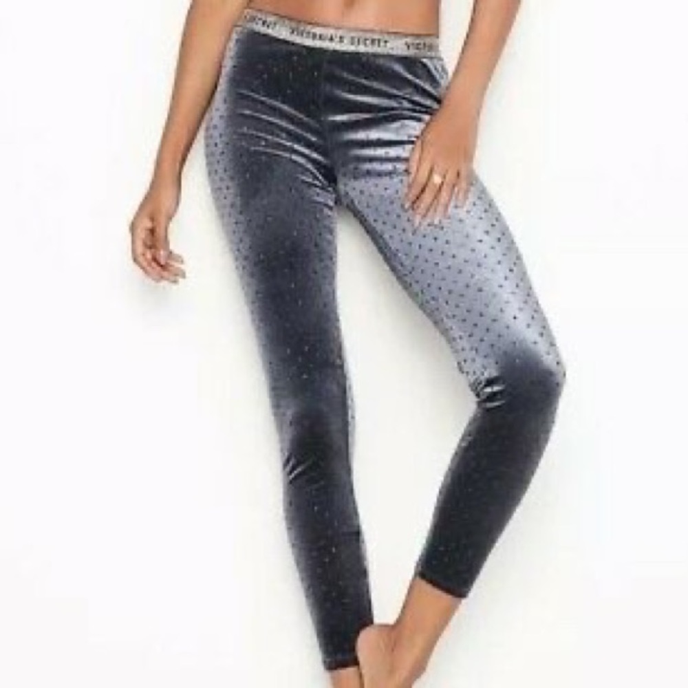 NWT Victoria’s Secret The Velvet Legging Navy